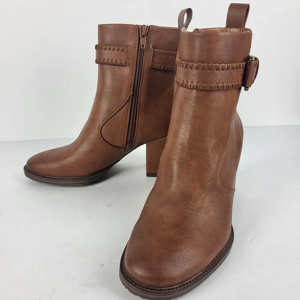 ZODIAC REXX Block Ankle Boot Faux leather Size 5.5M